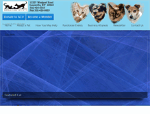 Tablet Screenshot of animalcaresociety.org